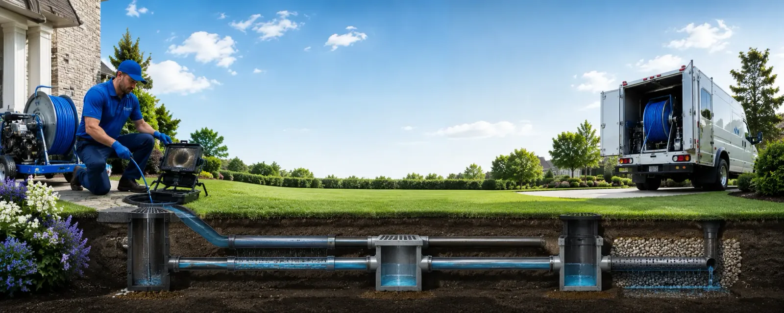 Outdoor drain cleaning information for Bruner, MO